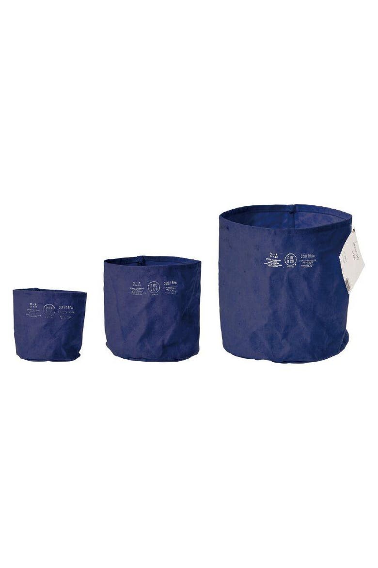 Canvas Pot Cover, Alternate, color, Navy Blue