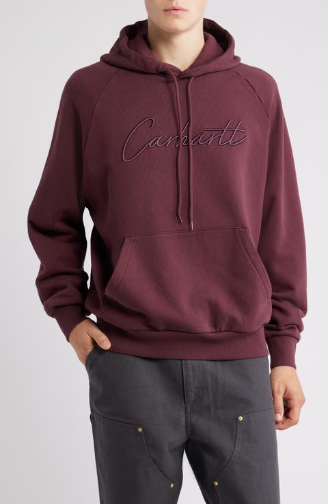 Ray Embroidered Logo Cotton Hoodie