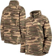 G-III SPORTS BY CARL BANKS Women's G-III Sports by Carl Banks Camo Boston Bruins Sherpa Quarter-Zip Jacket