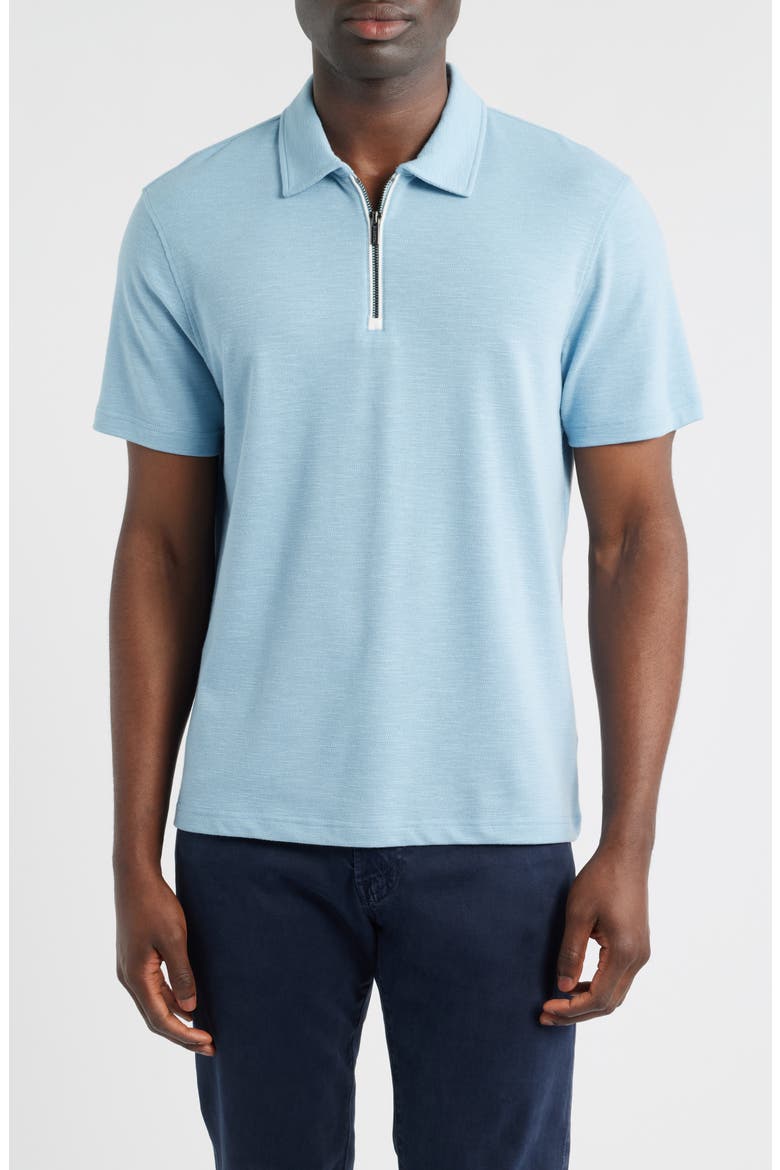 Quarter Zip Polo, Main, color, ETHER
