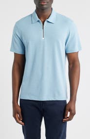 Bugatchi Quarter Zip Polo