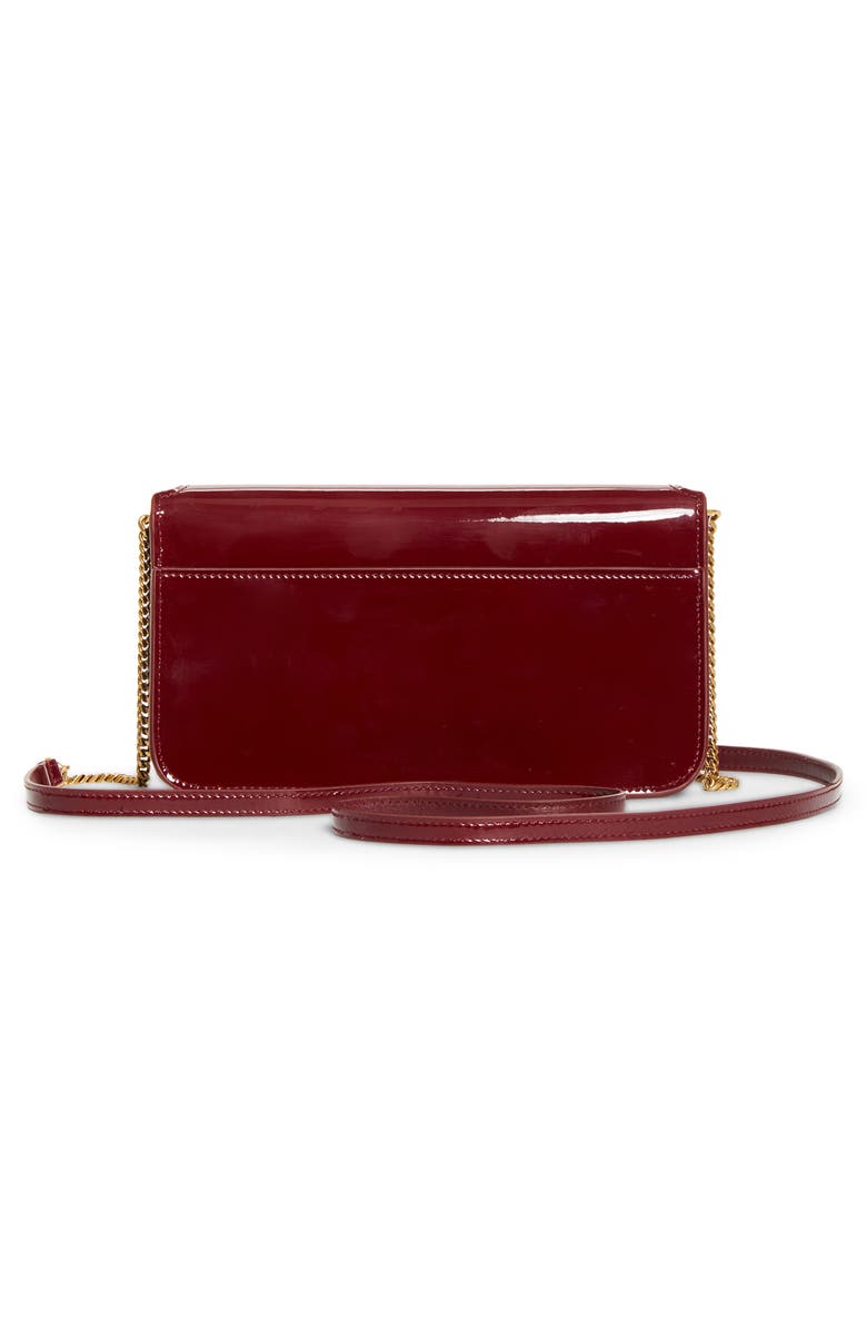 Saint Laurent Cassandre Patent Leather Phone Bag, Alternate, color, 