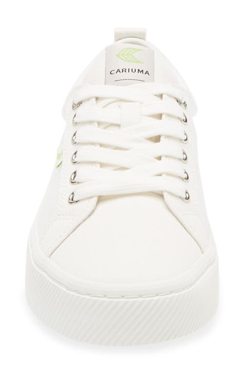 Cariuma Oca Low Cap Tie Sneaker In White