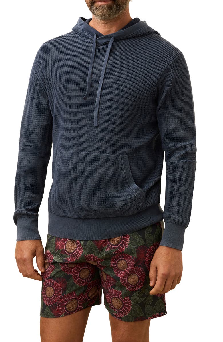 Faherty Sunwashed Sweater Hoodie, Main, color, Blue Nights