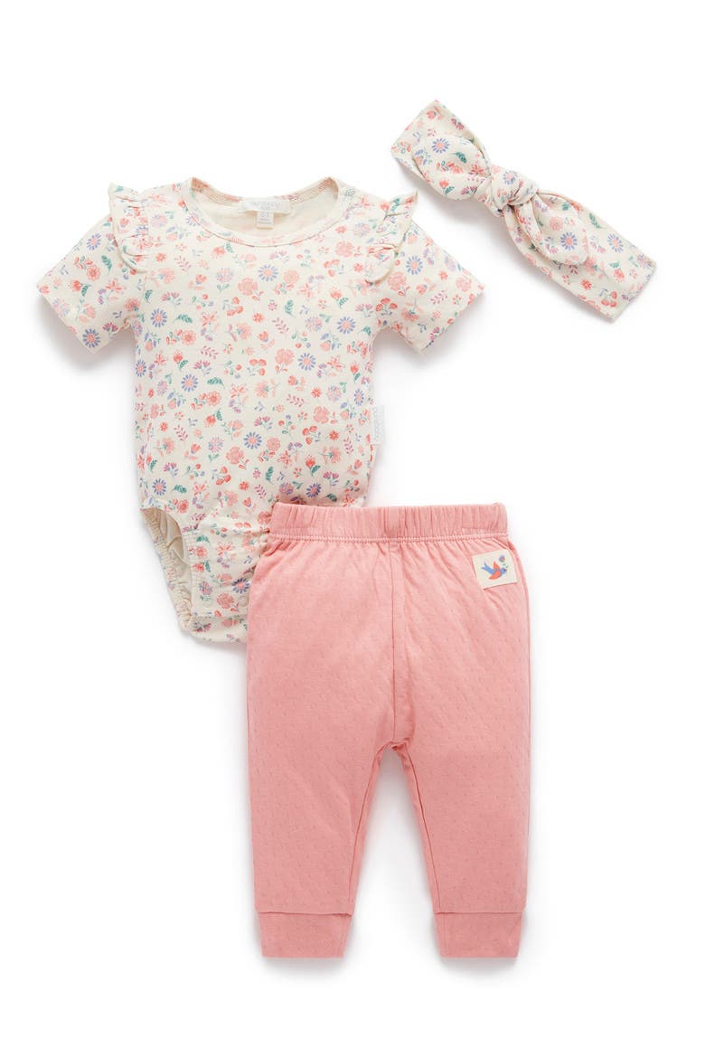 3 Piece Gift Set Girls, Main, color, Flor Print