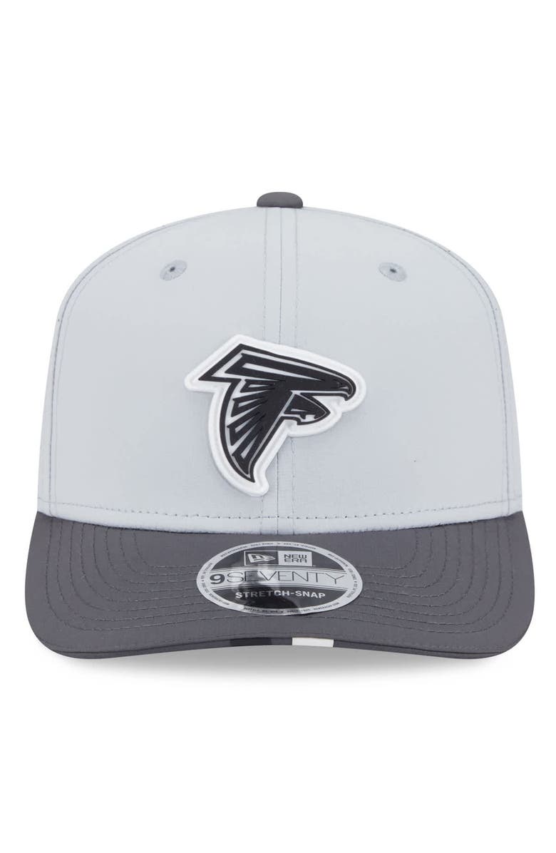 New Era Men's New Era  Gray/Graphite Atlanta Falcons 2025 NFL Training Camp 9SEVENTY Adjustable Hat, Alternate, color, 