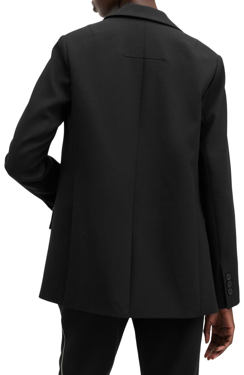 AllSaints Atlas Krys Rhinestone Embellished Blazer, Alternate, color, Black