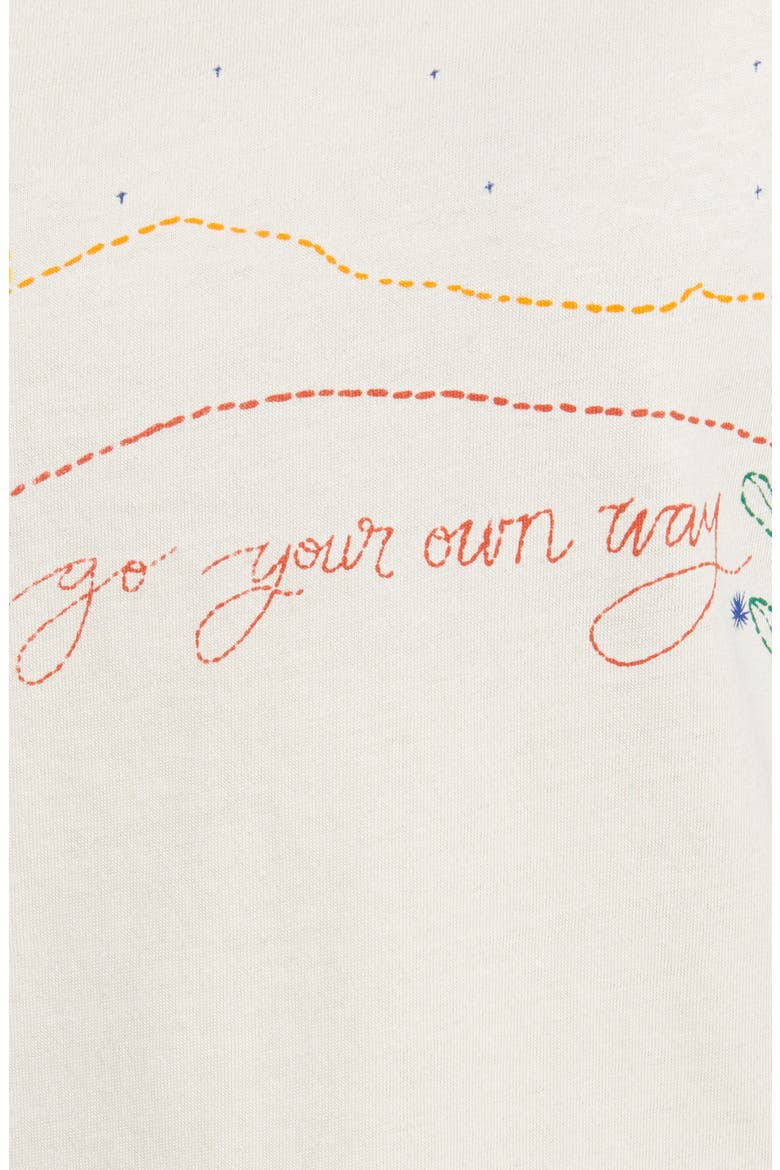 Go Your Own Way Cotton Tee, Alternate, color, ANTIQUE WHITE