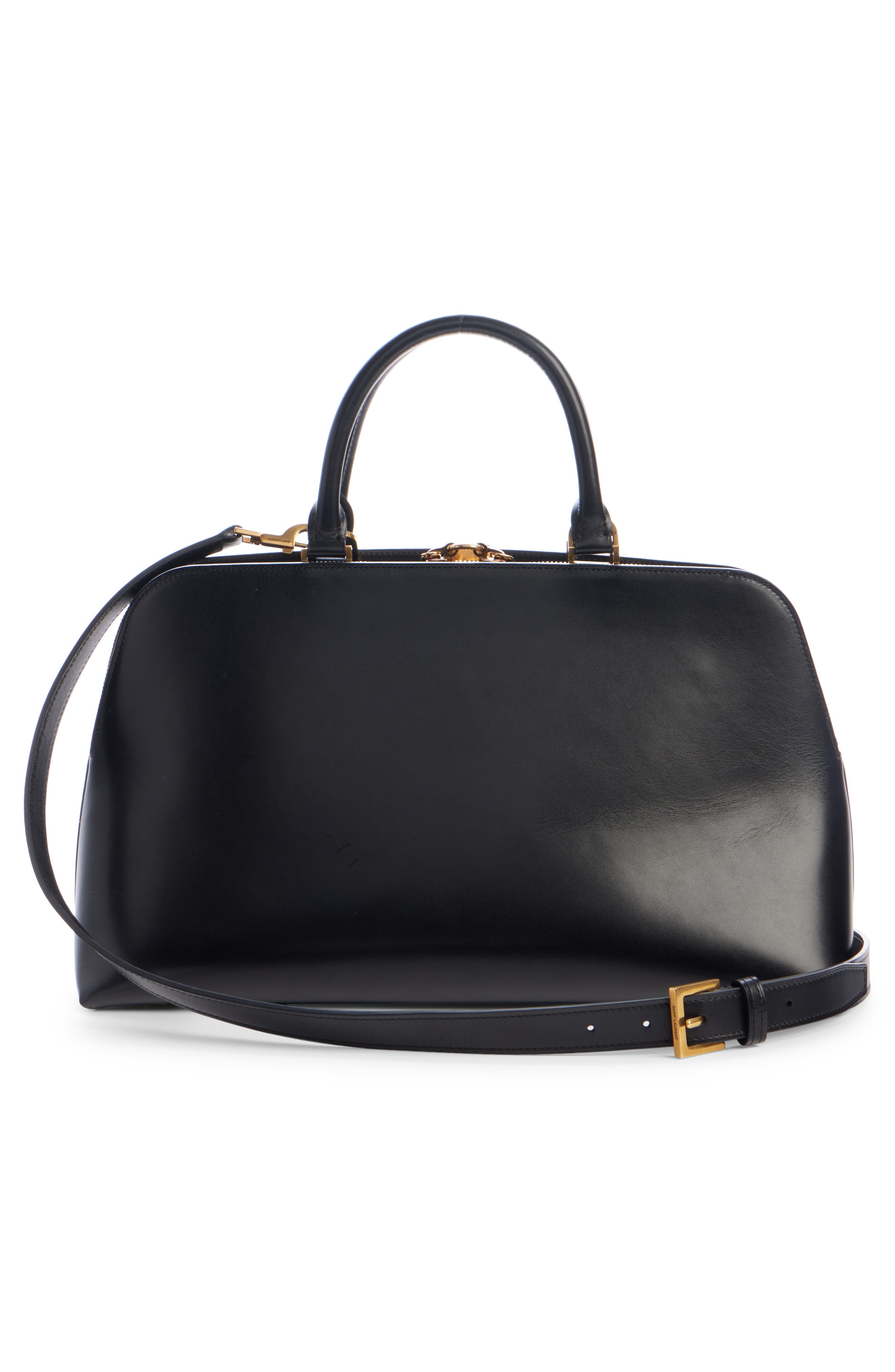 Saint Laurent Sac de Jour Leather Duffle Bag, Alternate, color, 