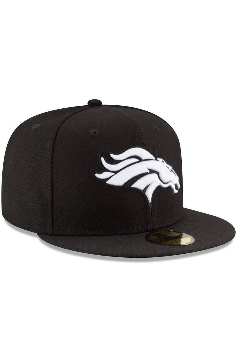 New Era Men's New Era Black Denver Broncos B-Dub 59FIFTY Fitted Hat, Alternate, color,