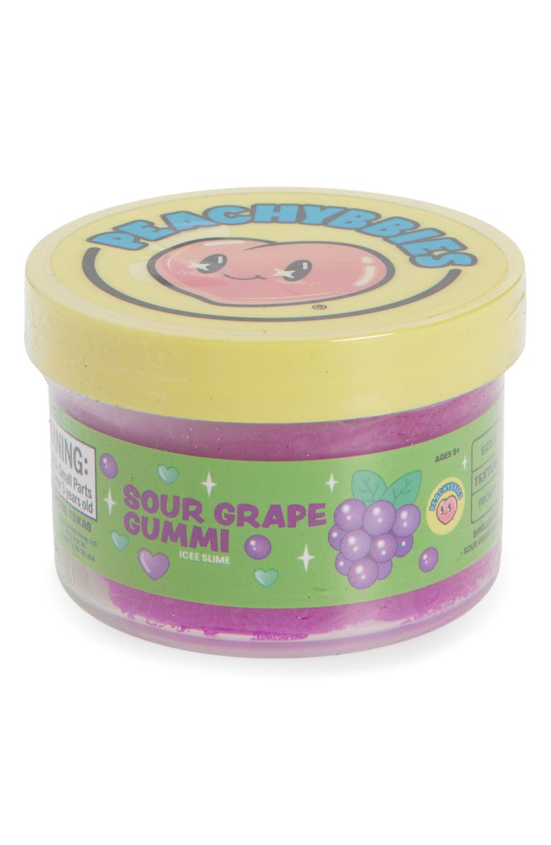 Peachybbies Sour Grape Gummi Icee Slime, Main, color, Multi