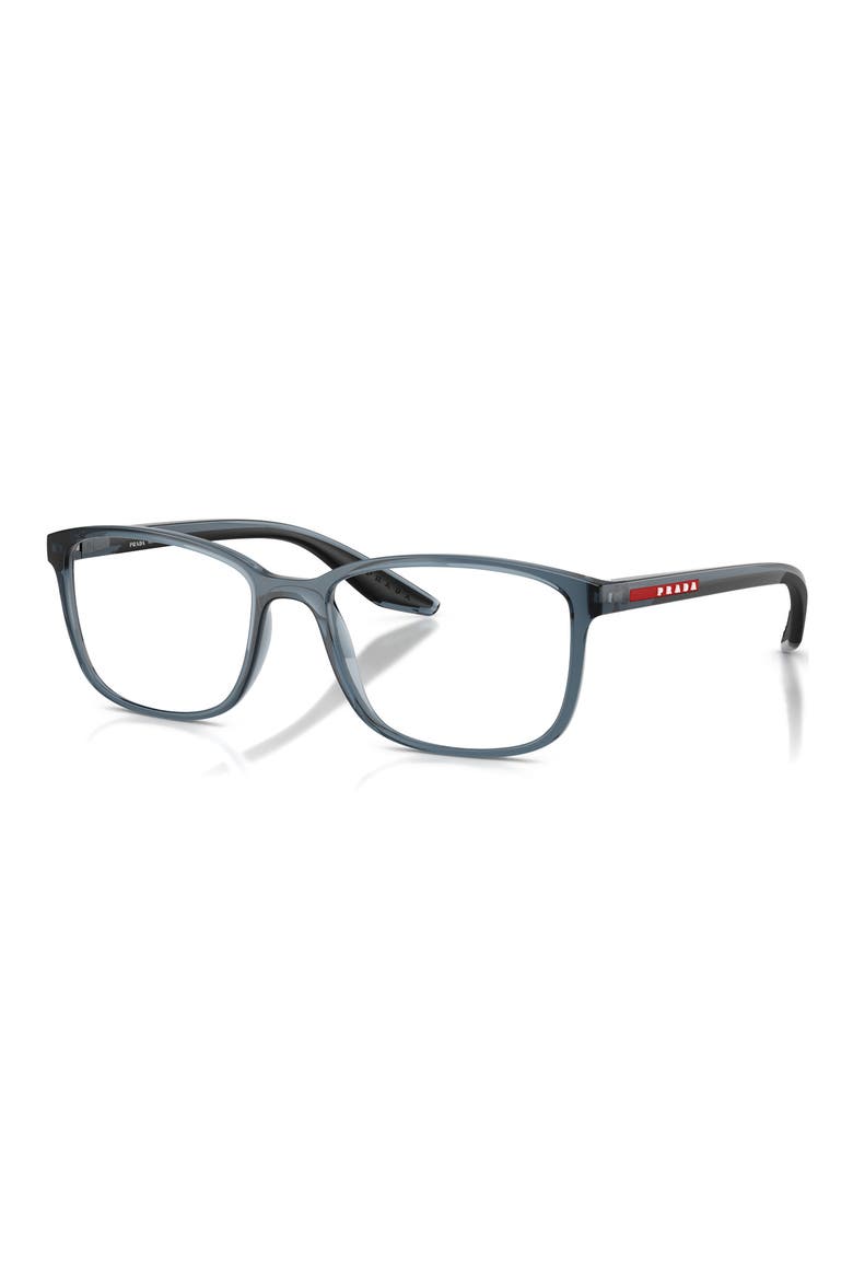 55mm Rectangle optical glasses, Alternate, color, AZURE