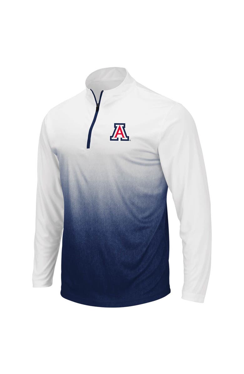 COLOSSEUM Men's Colosseum Navy Arizona Wildcats Magic Team Logo Quarter-Zip Jacket, Alternate, color, 