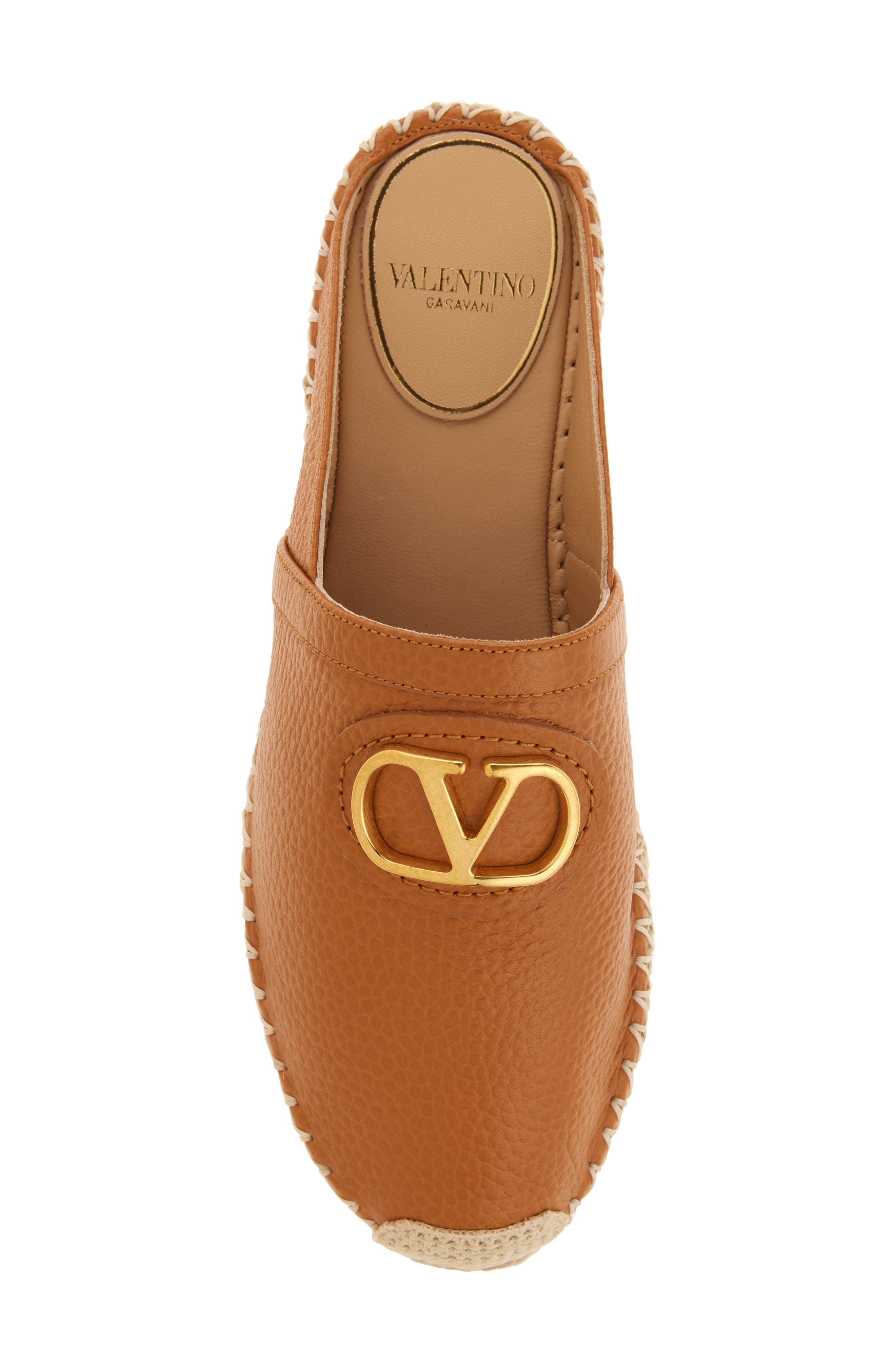 Valentino Garavani VLOGO Mule, Alternate, color, Almond/ Beige