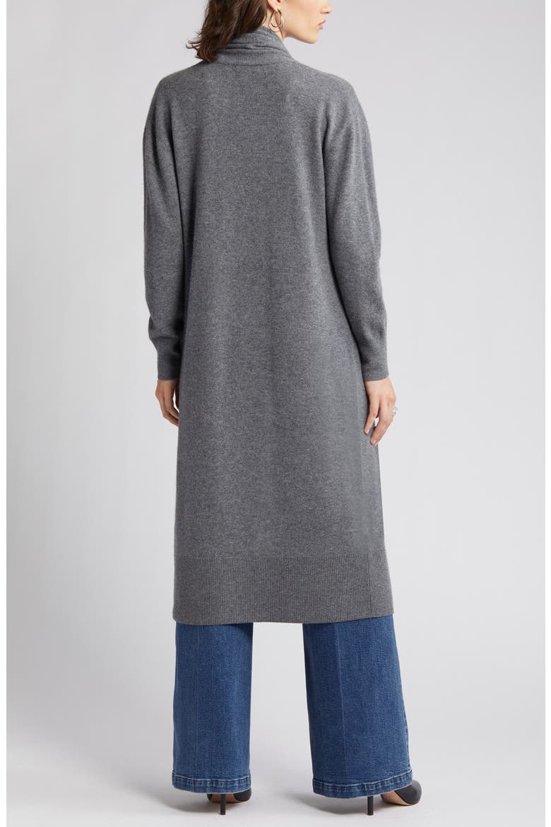 Wool & Cashmere Cardigan, Alternate, color, GREY DARK HEATHER
