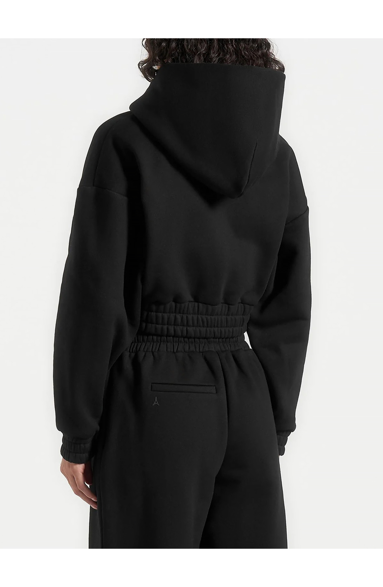 Manière De Voir Josiane Relaxed Zip Through Hoodie, Alternate, color, Black