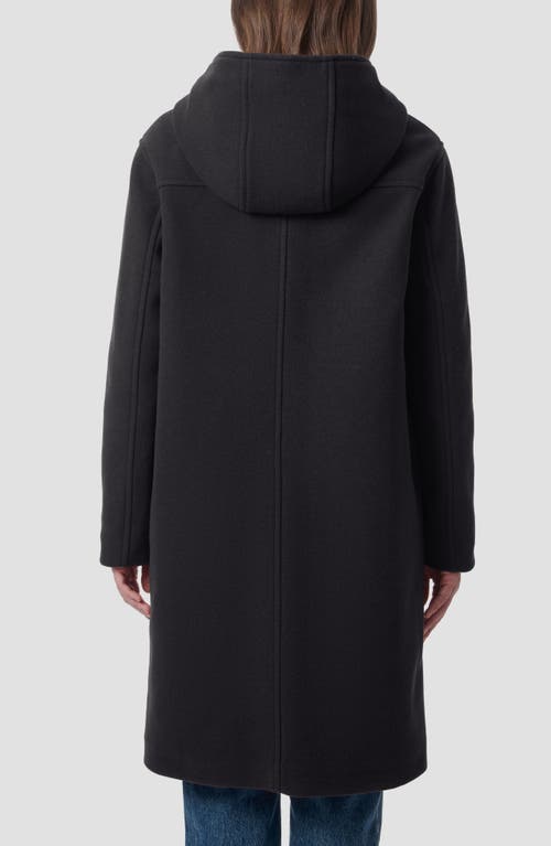Bernardo Longline Hooded Coat In Black