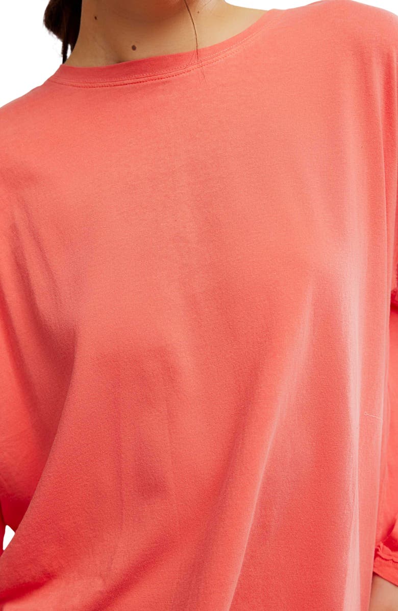 Free People Nina Long Sleeve T-Shirt, Alternate, color, Rose Sienna