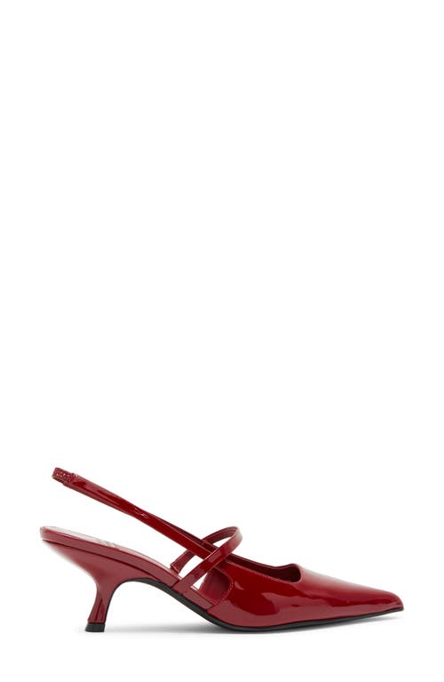 Jeffrey Campbell Tanya Pointed Toe Slingback Pump In Red