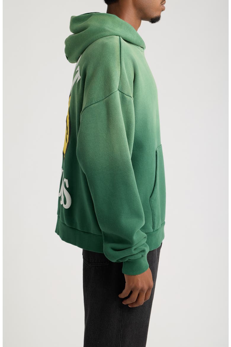 SMILEY® Lock Up Hoodie, Alternate, color, DARK GREEN