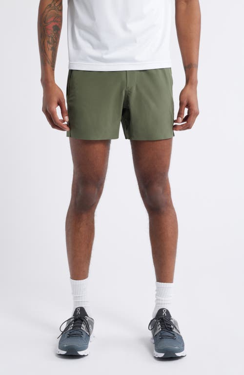 Ten Thousand Interval Lined 5-inch Training Shorts In Green