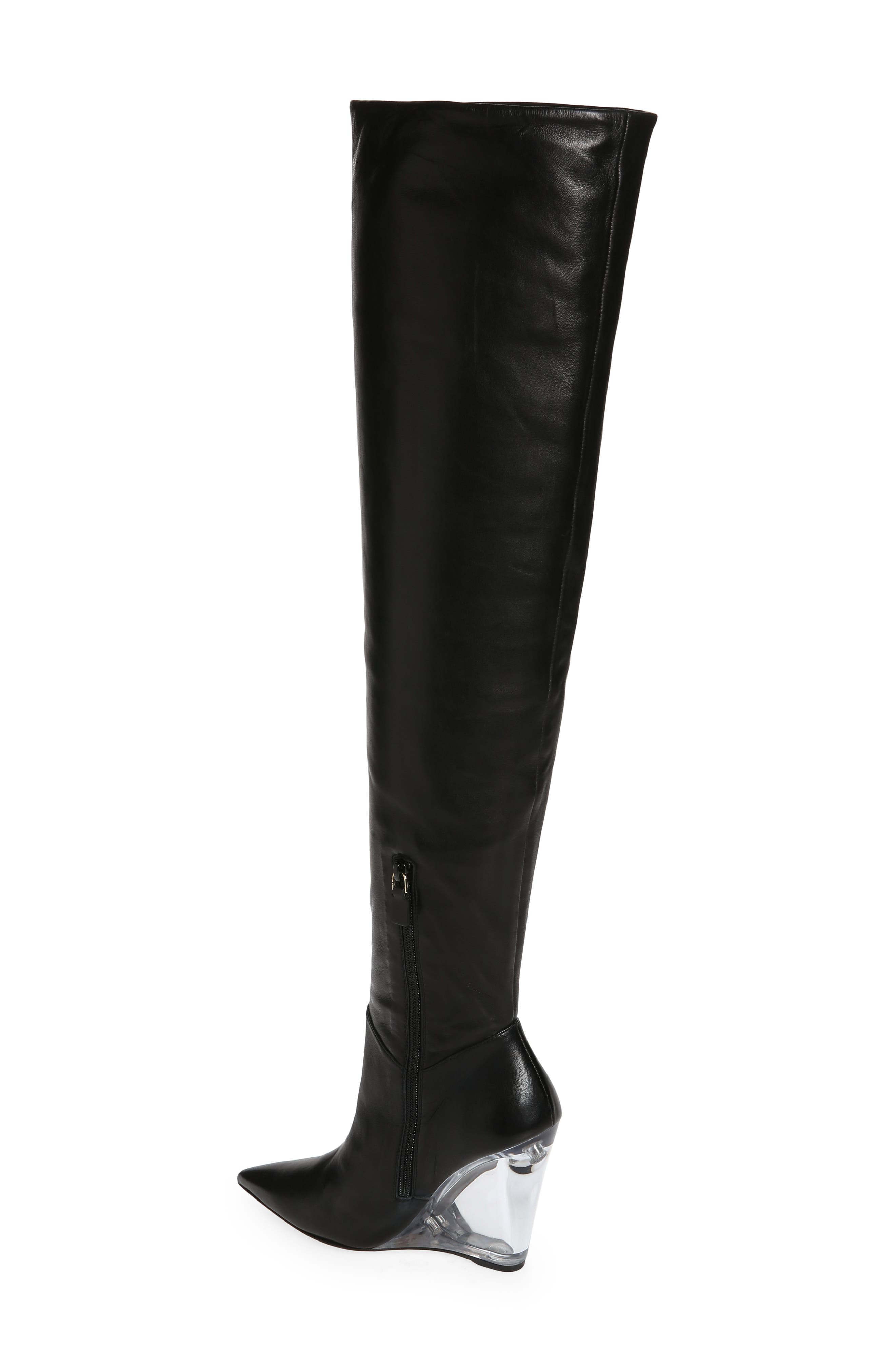 Stuart Weitzman Lucite 100 Wedge Boot, Alternate, color, 