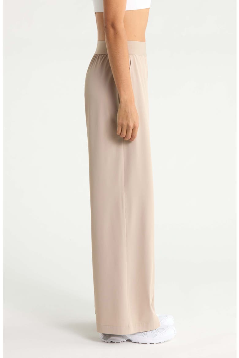 Atlas Elastic Waist Wide Leg Pants, Alternate, color, TAN THREAD