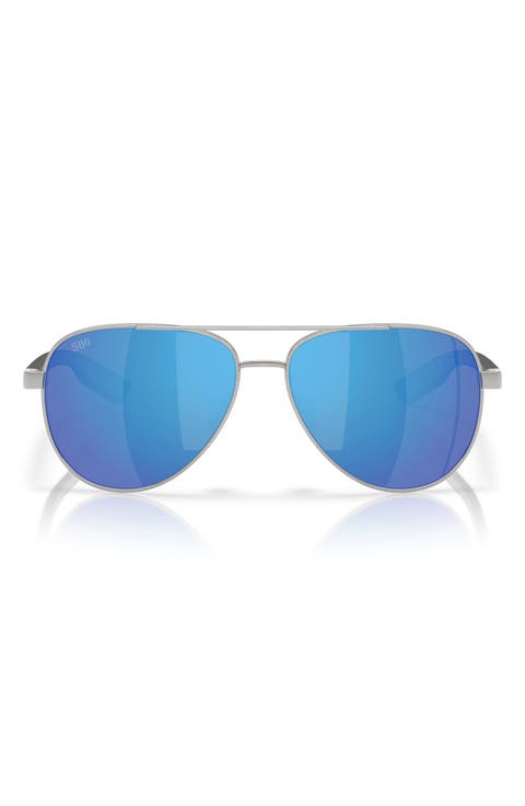 57mm Polarized Pilot Sunglasses
