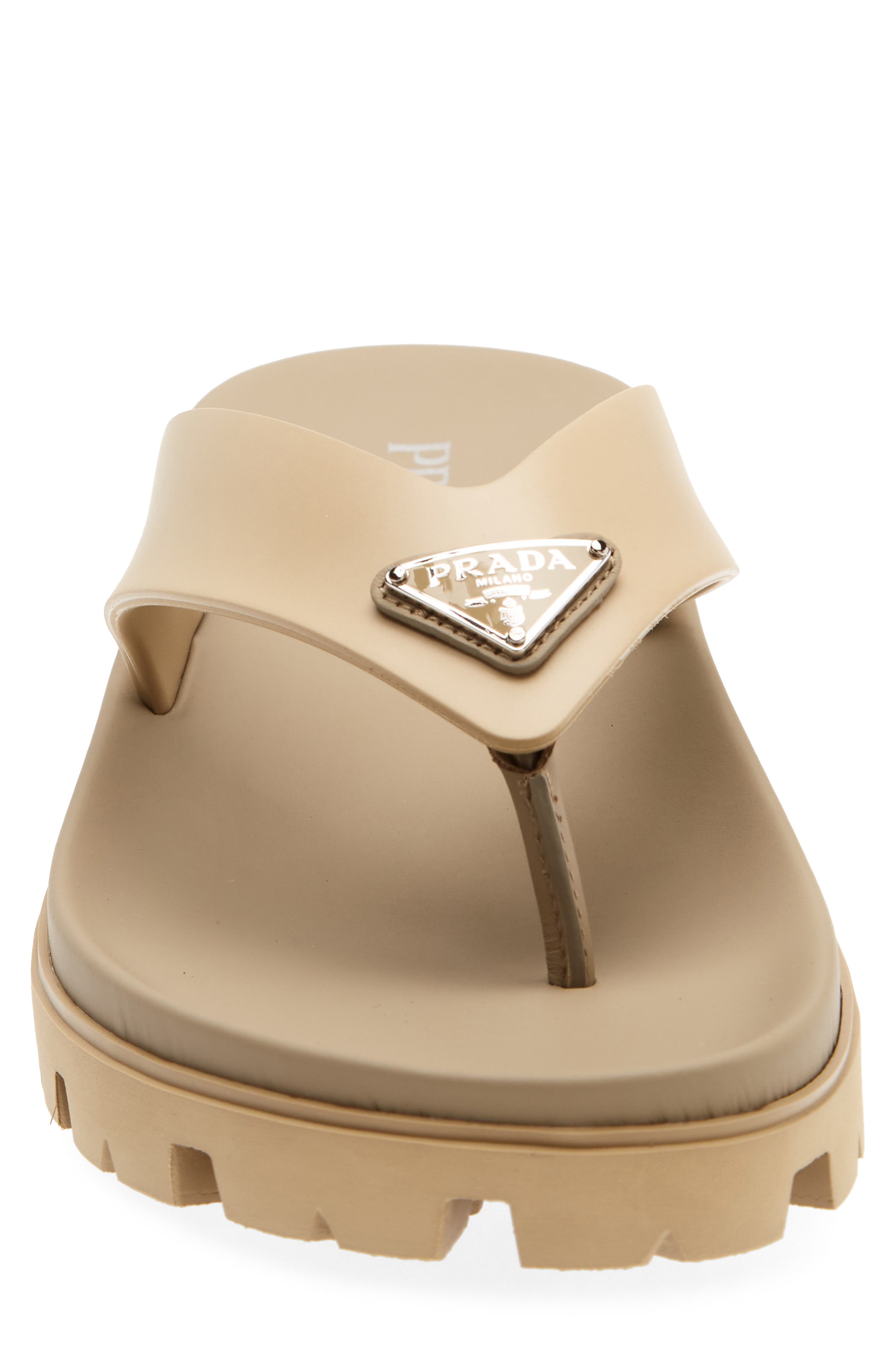 Lug Sole Flip Flop, Alternate, color, BEIGE