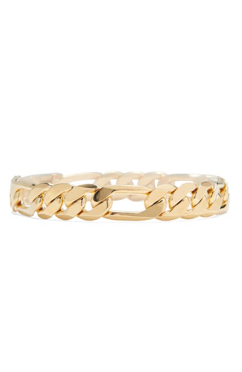 Large Figaro Chain Bracelet