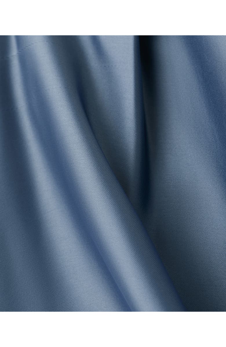 MANGO Drape Neck Satin Maxi Dress, Alternate, color, Charcoal