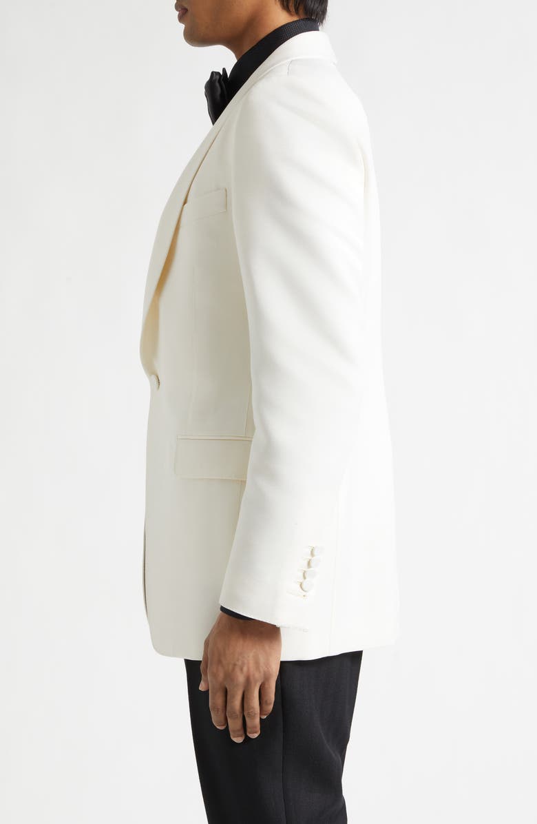 TOM FORD Wool & Silk Faille Dinner Jacket, Alternate, color, White