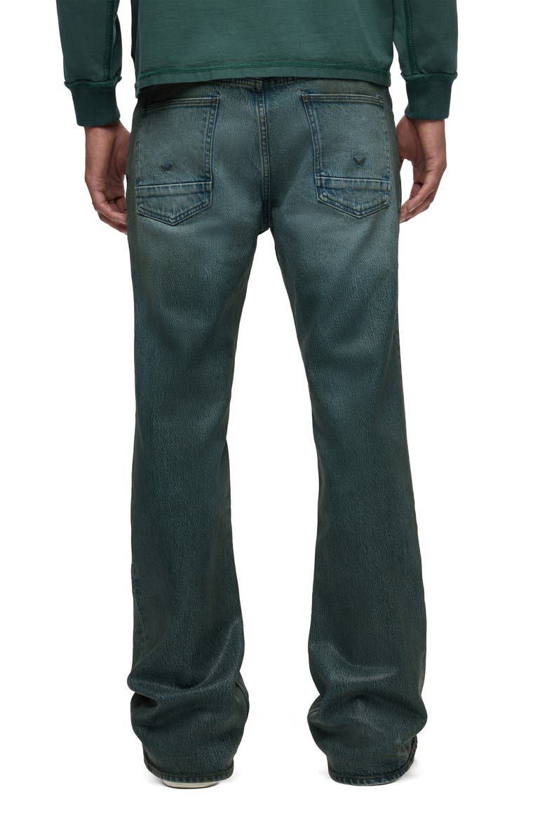 Walker Coated Kick Flare Jeans, Alternate, color, COATED PINE