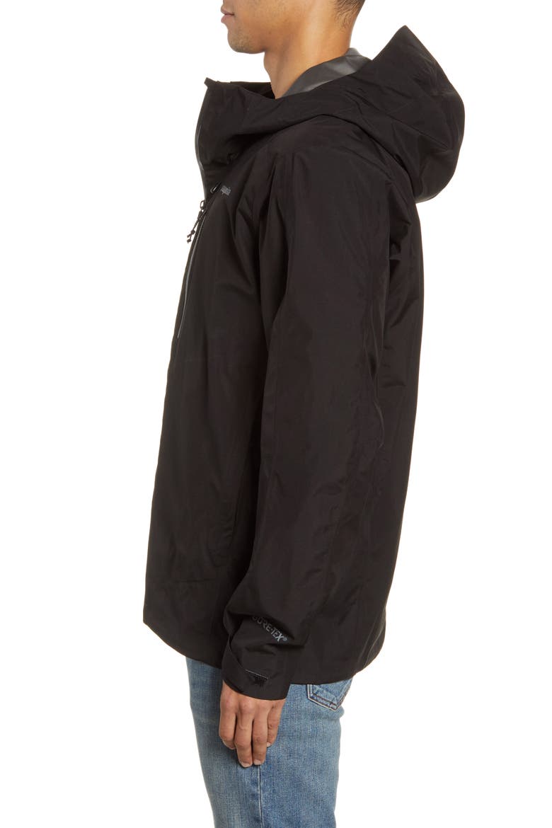 Calcite Hooded Jacket, Alternate, color, BLACK