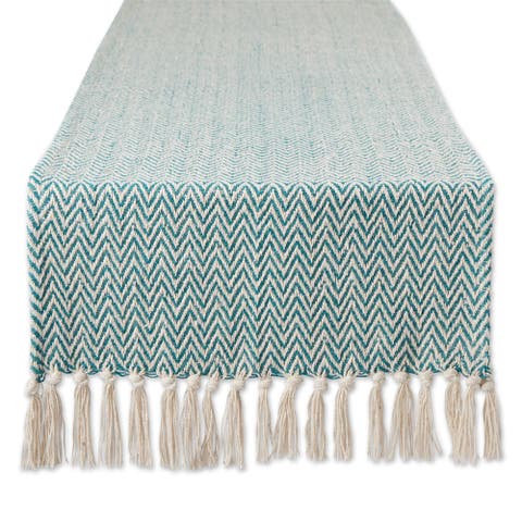 Chevron Table Runner Jacquard Handloom