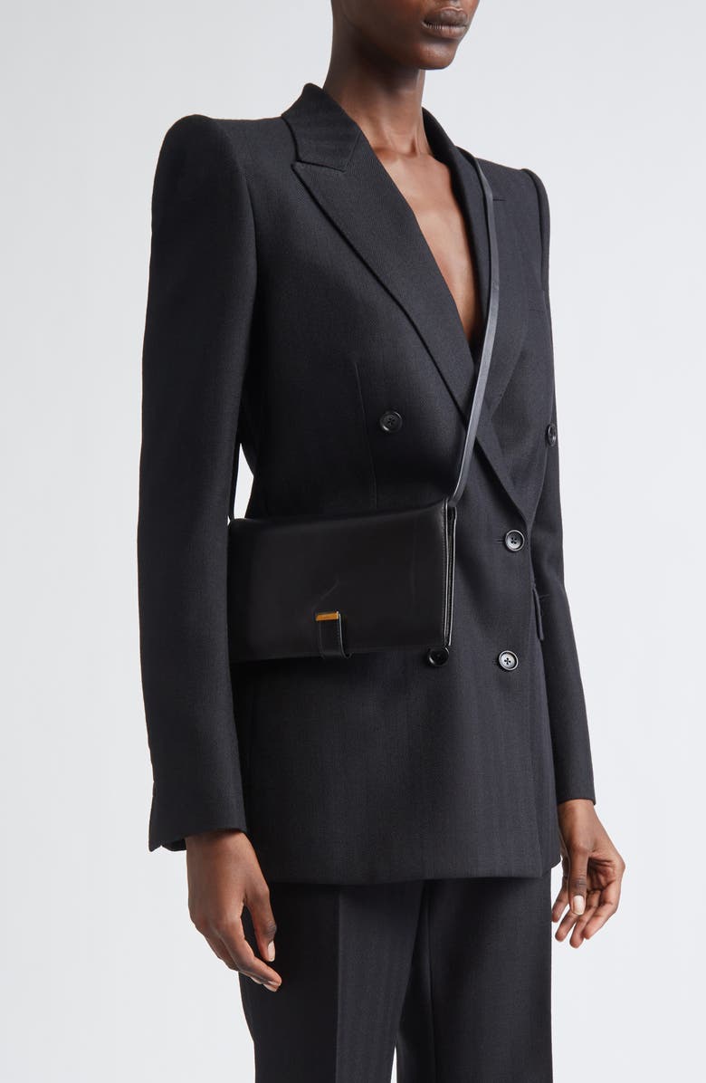 TOM FORD Foldover Organizer on a Strap, Alternate, color, 1N001 Black