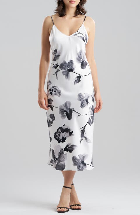 Aurelia Floral Charmeuse Nightgown