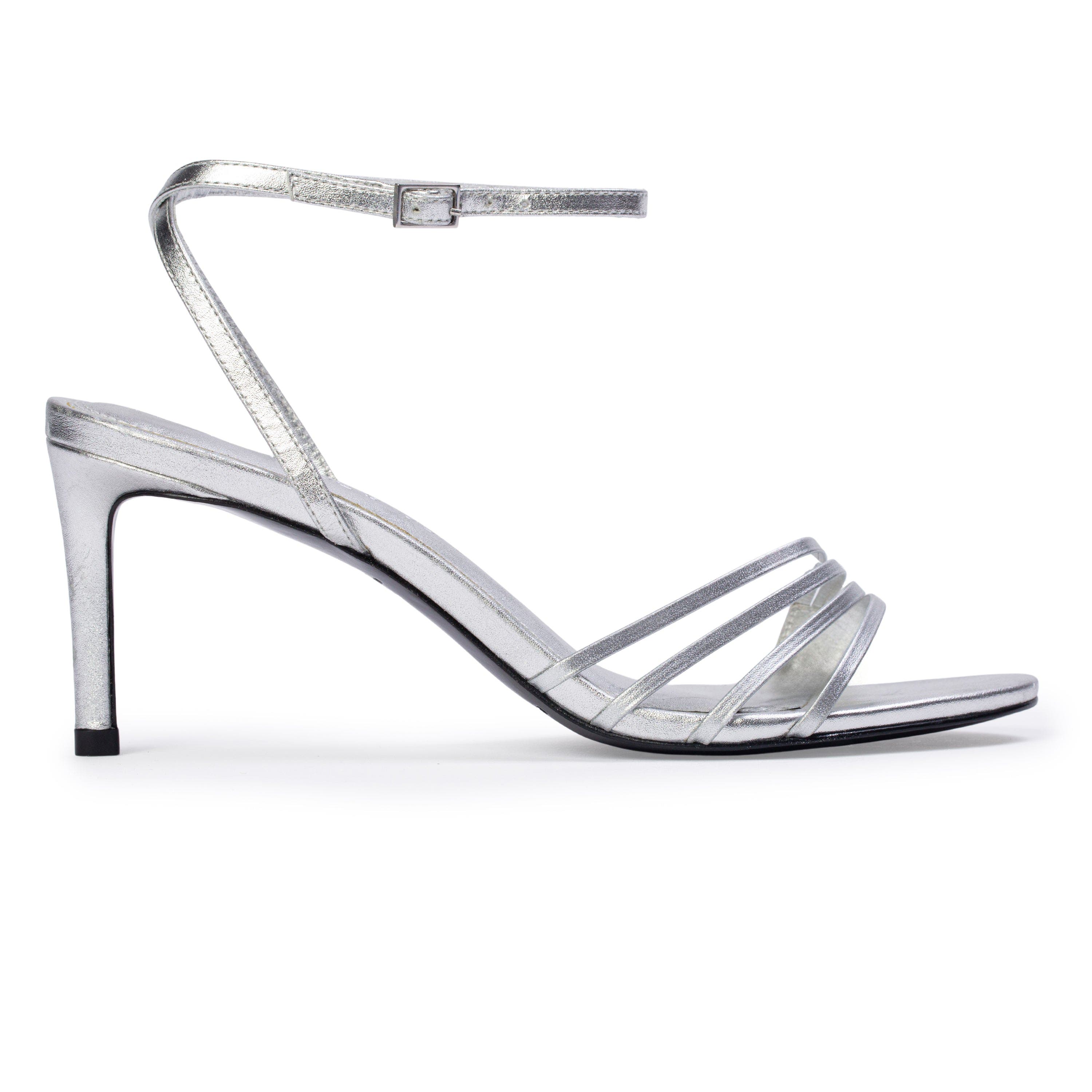 ELLA70 SANDAL, Main, color, Silver Metallic Leather