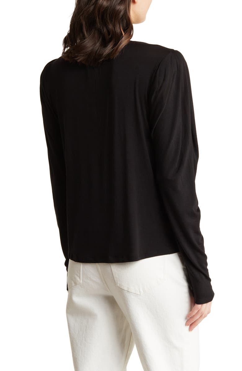 ELIE ELIE TAHARI Pleated Shoulder Long Sleeve Top, Alternate, color,