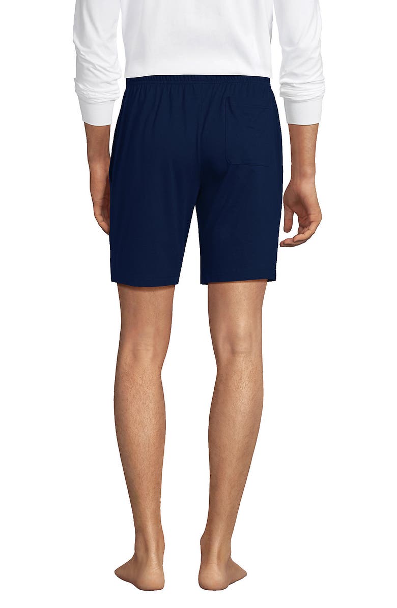 Lands' End Knit Jersey Pajama Shorts, Alternate, color, Deep Sea Navy