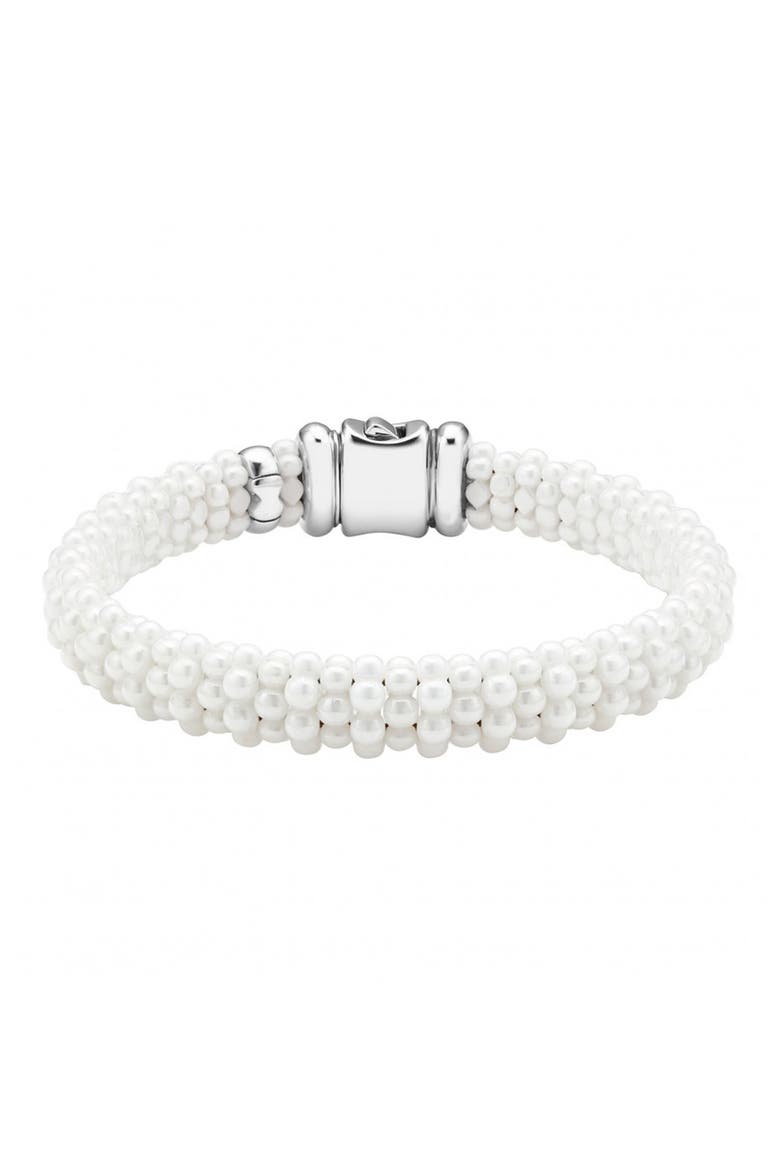 White Caviar Rope Bracelet, Main, color, WHITE CAVIAR
