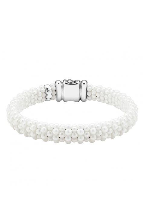 White Caviar Rope Bracelet