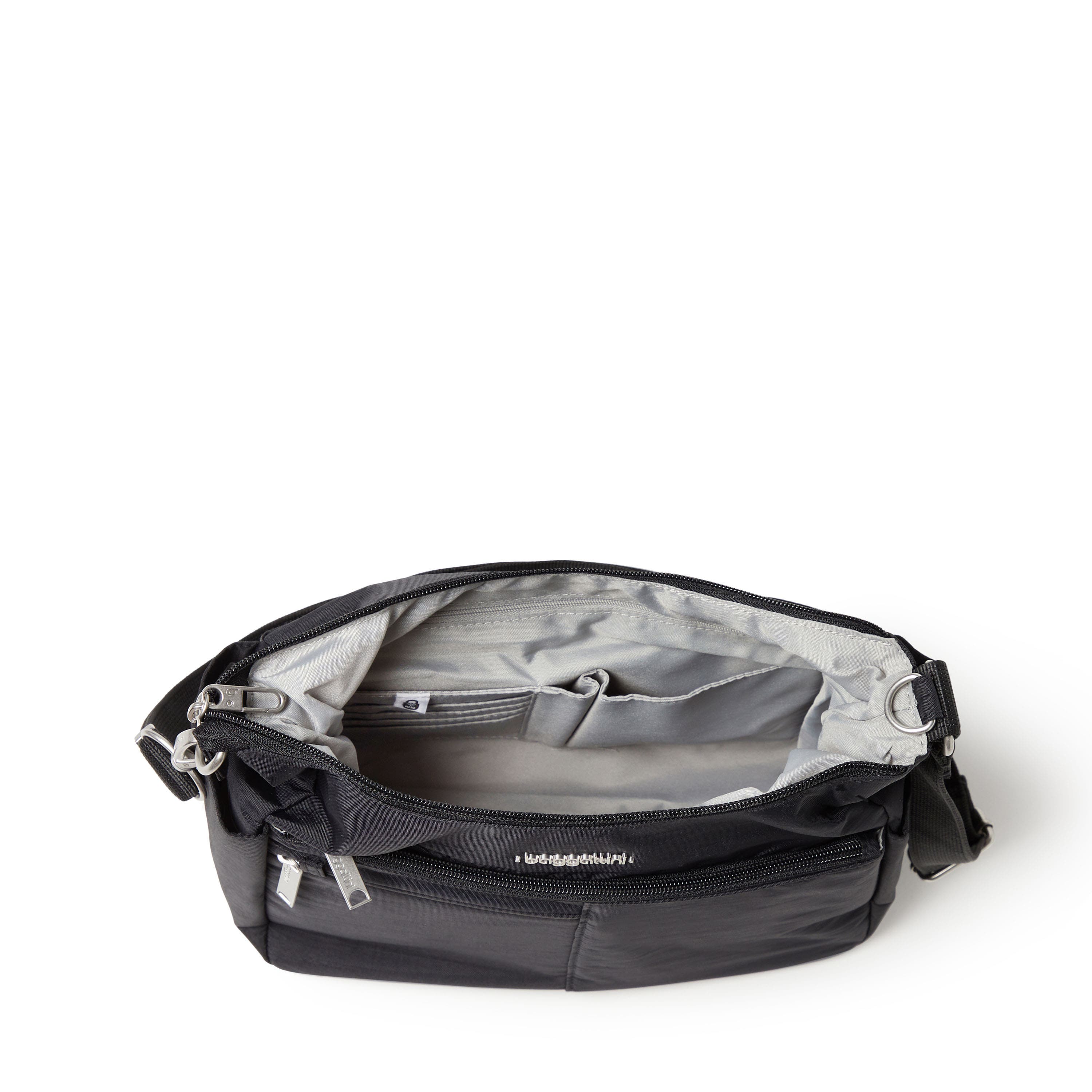 BAGGALLINI Securtex Anti-Theft Free Time Crossbody Bag, Alternate, color, Black