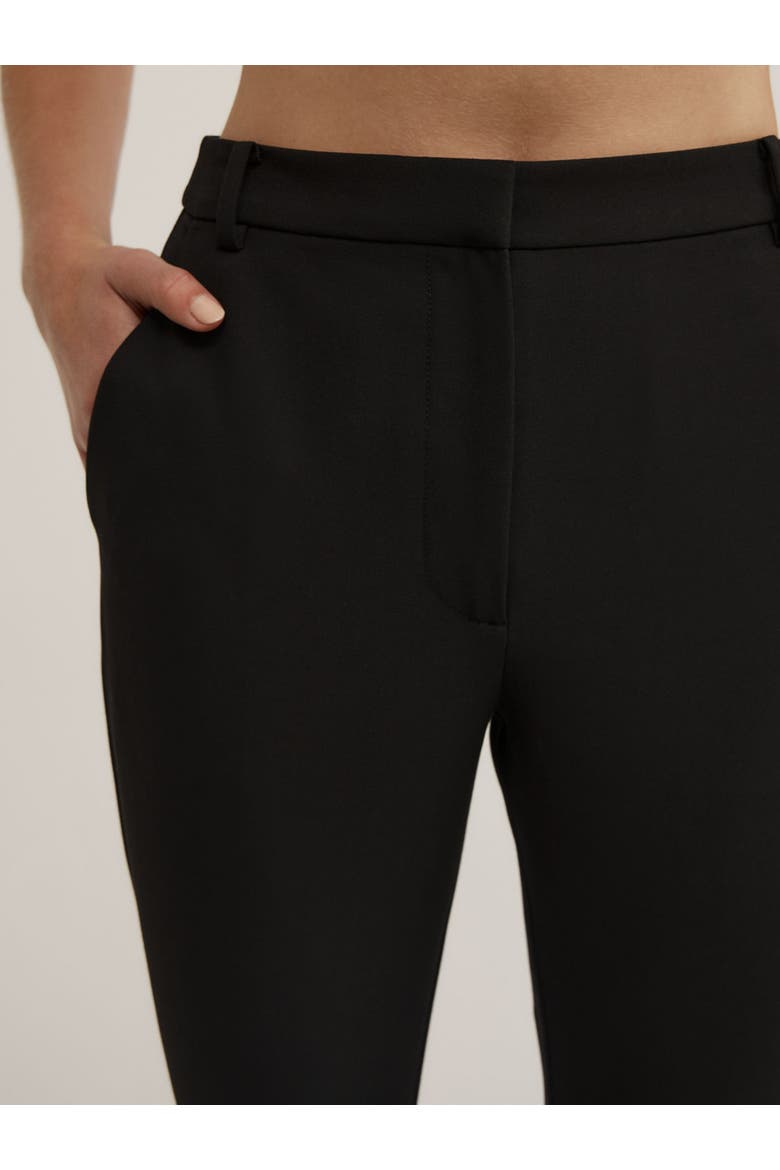 Slim Leg Capri Trousers, Alternate, color, Black