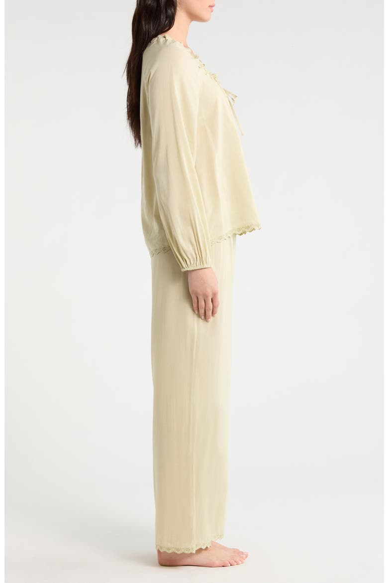 Paloma Relaxed Fit Organic Cotton Blend Pajamas, Alternate, color, DRIED HERBS