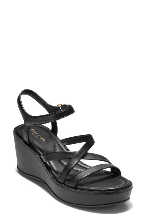 Cole Haan Grand Ambition Azura Strappy Sandal in Black Leather at Nordstrom, Size 8.5