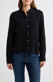 Cloth & Stone Pointelle Stitch Cardigan