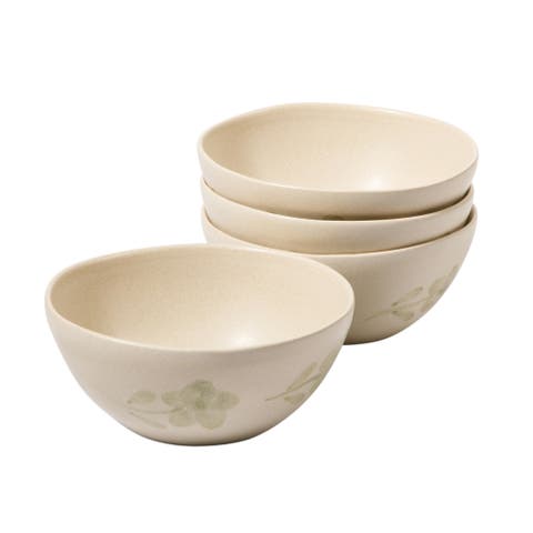 Porto Petals 6.4 Inch Cereal Bowls Set of 4