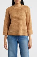 Wit & Wisdom Open Stitch Cuffed Sweater