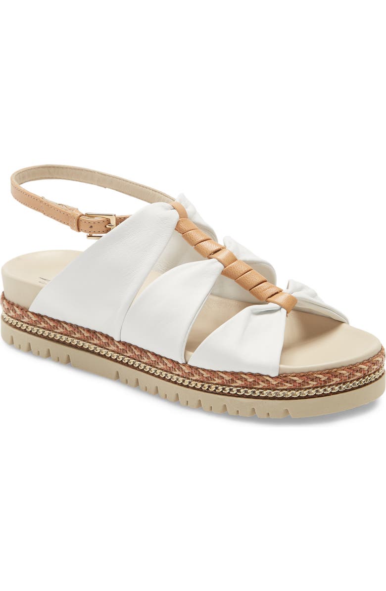 Amalfi by Rangoni Brent Sandal, Main, color, White Parmasoft